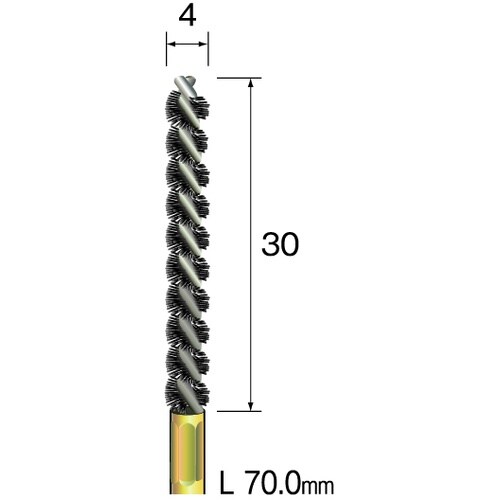 Minimo スパイラルホールブラシ 馬毛 Φ4