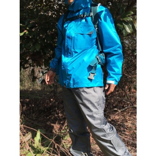 トオケミ ハイブリッドレインスーツ ブルーLL