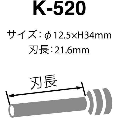 カール パイプロット刃 K−520