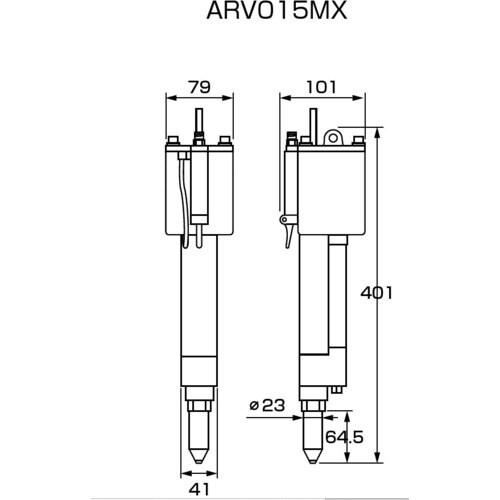 エビ エアーリベッター吸引排出装置付 ARV015