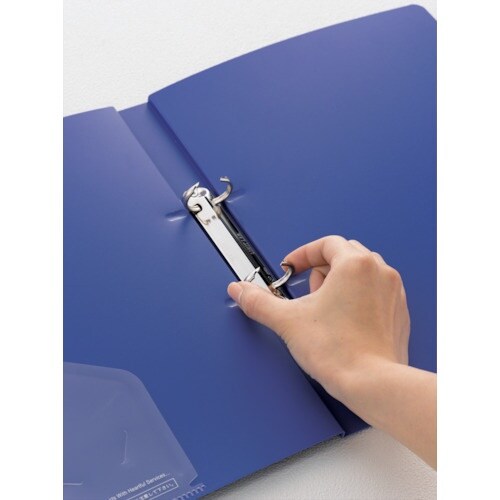 LIHIT A5/Sリングファイル 青