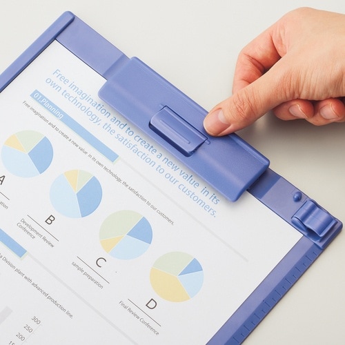 LIHIT A4/Eクリップボード ブルーバイオレ