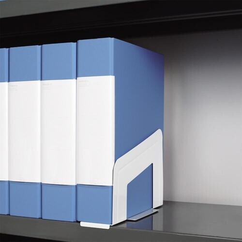 LIHIT ブックエンド(マグネット付) 白