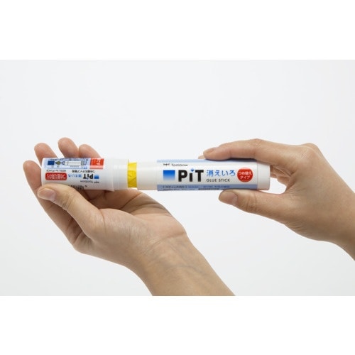 Tombow スティックのりつめ替え消えいろピット