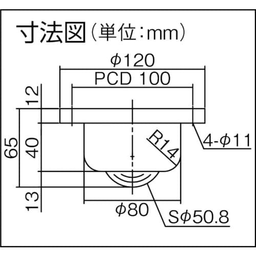 プレインベア ボールキャスター プレインベア 下向