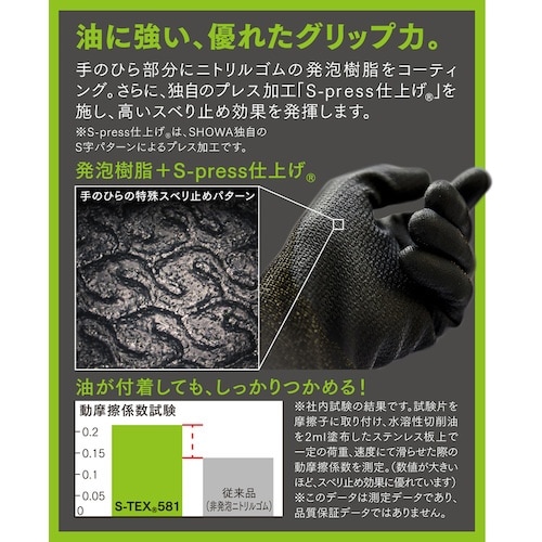 SHOWA 耐切創手袋 ハガネコイル S−TEX5
