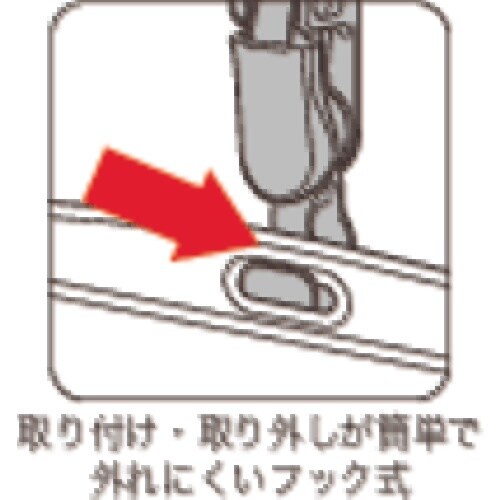 OP 名札用プラクリップ 安全ピン付 灰 (10個