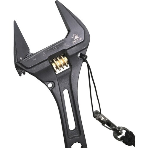 フジ矢 ギア付モンキーレンチ(黒金)