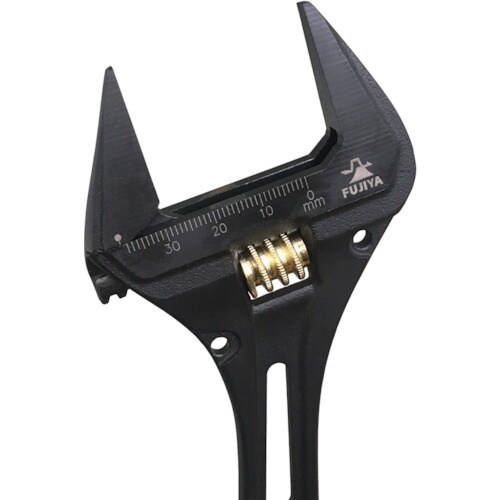 フジ矢 ギア付モンキーレンチ(黒金)