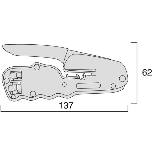 フジ矢 モジュラープラグ圧着工具