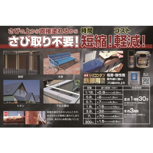 ニッぺ 油性シリコンタフスプレー 300ml スモ