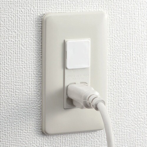 SANWA 電源タップ用コンセントキャップ ホワイ