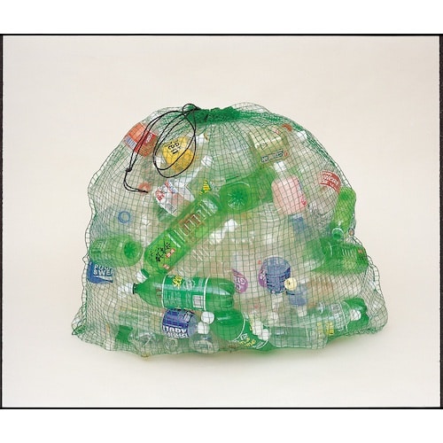 GS 分別ネット袋(緑)口ひも付き