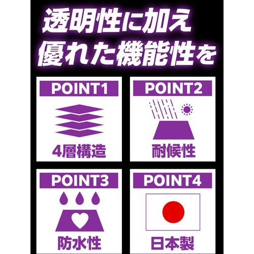 萩原 ターピー UVクリアシート(透明・糸入り)