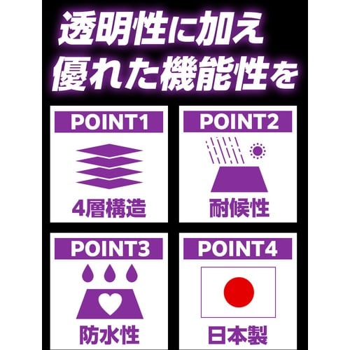 萩原 ターピー UVクリアシート(透明・糸入り)