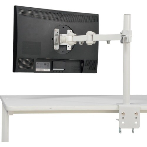 サンコー 4軸式くねくねモニターアーム(ホワイト)