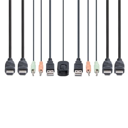 KVMスイッチ/2ポート/デュアルモニター