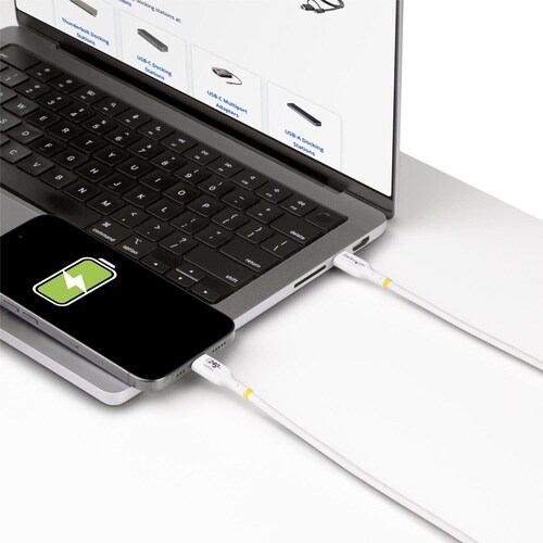 USB−C充電ケーブル/2m/ホワイト