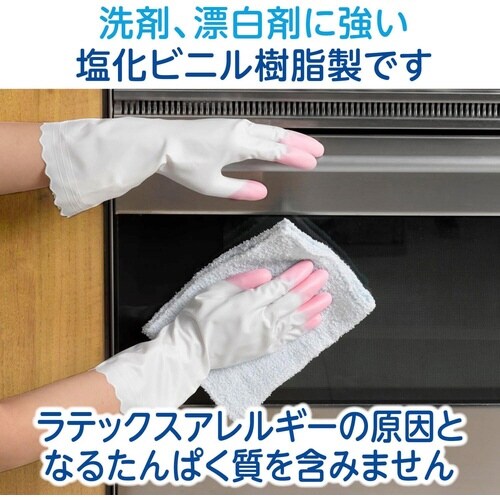 ファミリー ビニールうす手指先強化 M ピンク