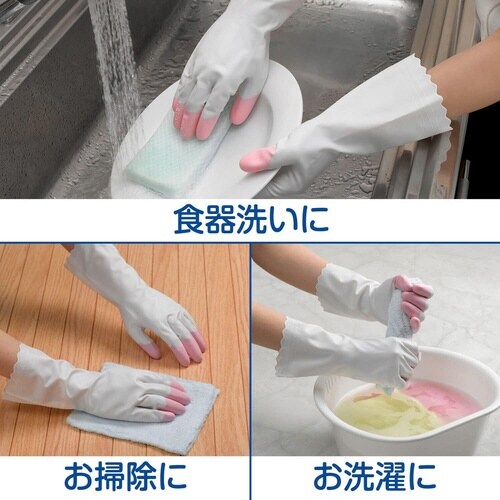 ファミリー ビニールうす手指先強化 M ピンク
