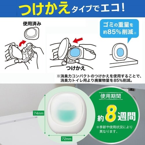消臭力コンパクトトイレ用かえ2個Gフルーティー×3