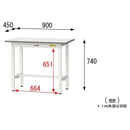 SUP−945−WWワーク固定式テーブル150