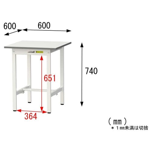SUP−660−WWワーク固定式テーブル150