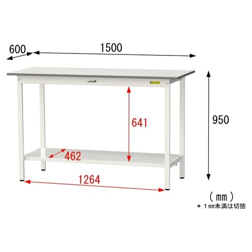 SUPH−1560TTWW固定式テーブル150