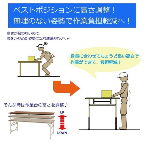 STPA−1260−II 折り畳み式ワークテーブル