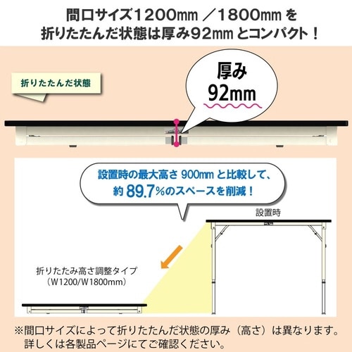 STRA−1260−GI 折り畳み式ワークテーブル