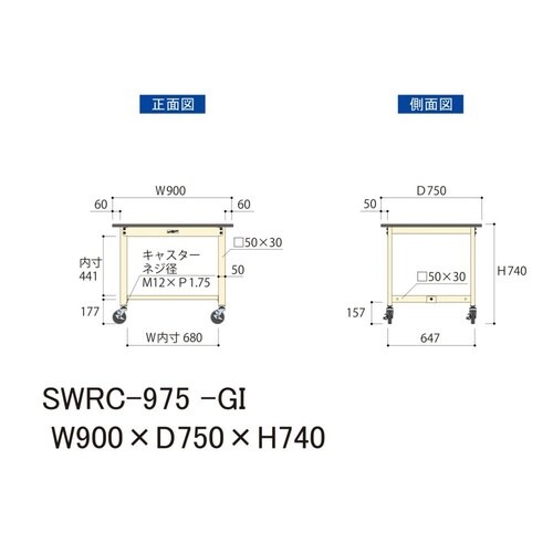 SWRC−975GI移動式ワークテーブル300