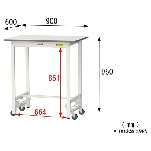 作業台ワンタッチ移動 SUPUH−960−WW