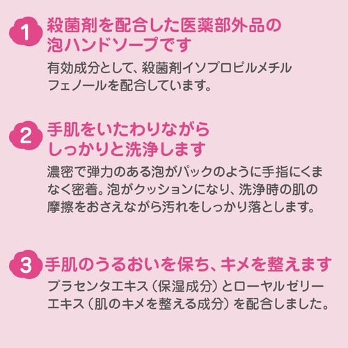 ホイップウォッシュ無香500mL泡ポンプ付