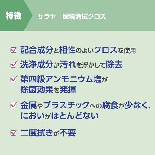 サラヤ環境清拭クロス480枚入 詰替