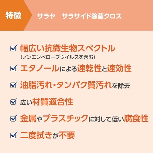 サラサイド除菌クロス80枚入 詰替