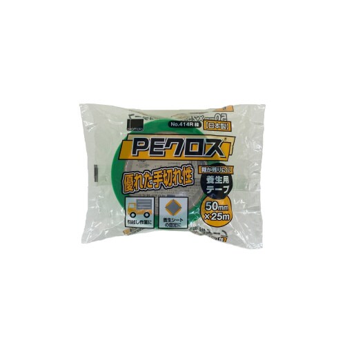 PEクロス養生用 414R グリーン 50mm