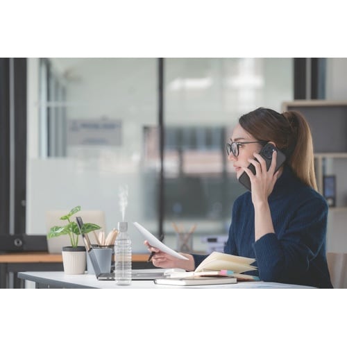 ペットボトル加湿器キューブ グレー