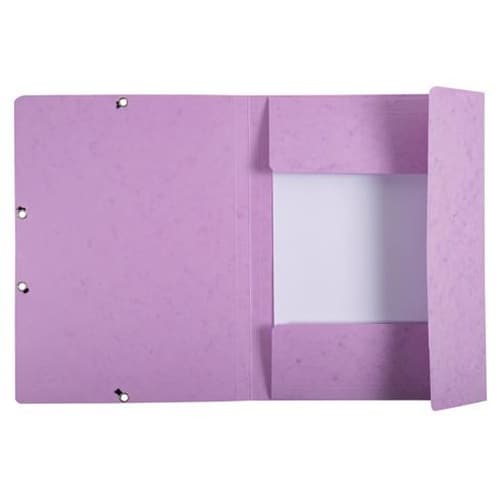 ゴム留めファイル A4 パステルモーブ