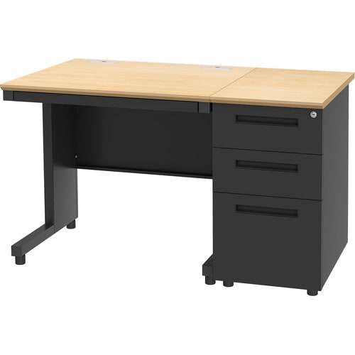 NBDオフィスデスク脇机3段 NA・BK