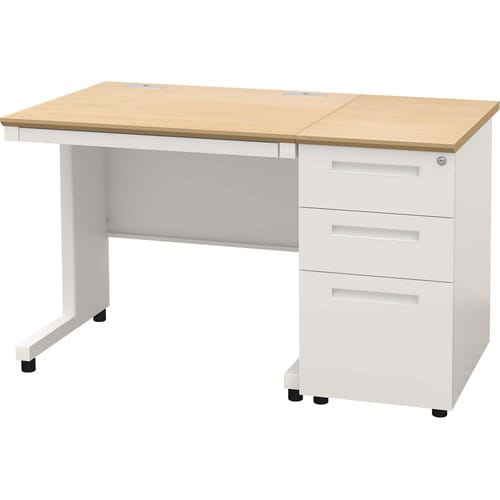 NBDオフィスデスク脇机3段 NA・WH