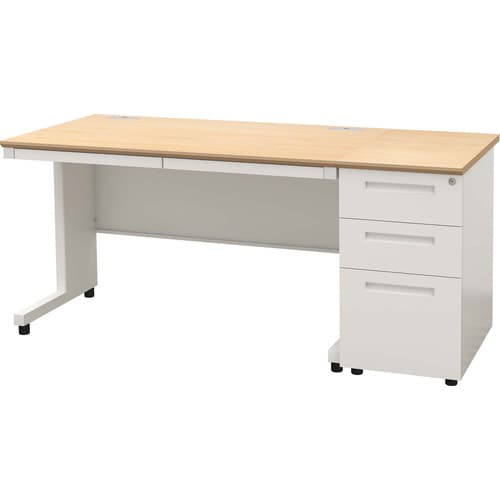 NBDオフィスデスク脇机3段 NA・WH