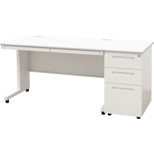 NBDオフィスデスク脇机3段 WH・WH