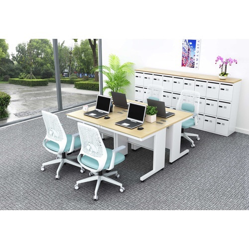 NBDオフィスデスク平机0800 NA・WH