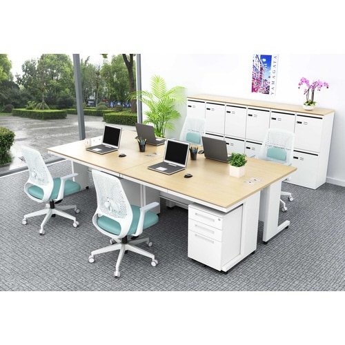 NBDオフィスデスク平机1400 NA・WH