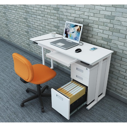 コンパクトデスク1200 天板WH脚WH