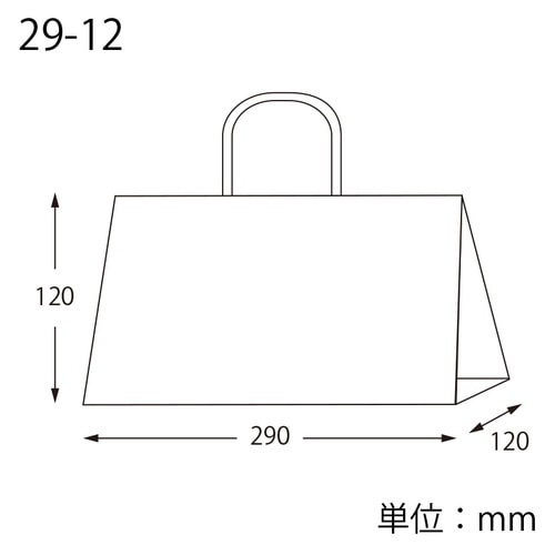 オブロングバッグ 29−12 未晒無地