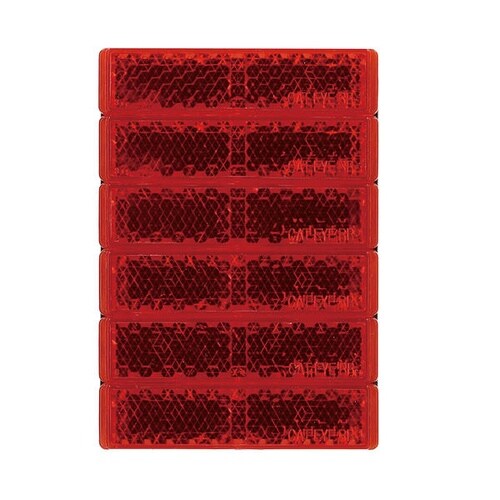 反射レンズ 赤色 (テープ厚0.75mm) サイズ