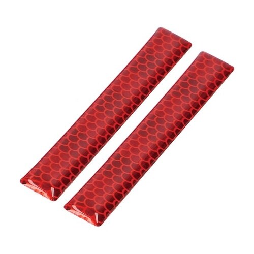 反射プロテクター(レッド) 粘着剤付 サイズ:幅1