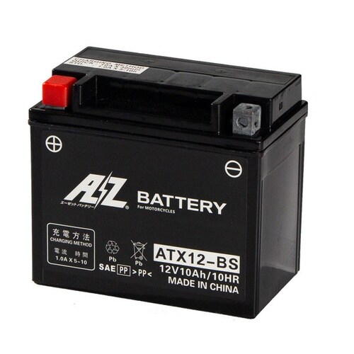 シールド型 バイク用バッテリー 液入り充電済み