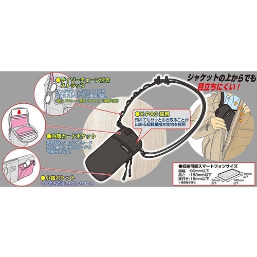 スマートライドサコッシュ 色:ブラック 材質:X−
